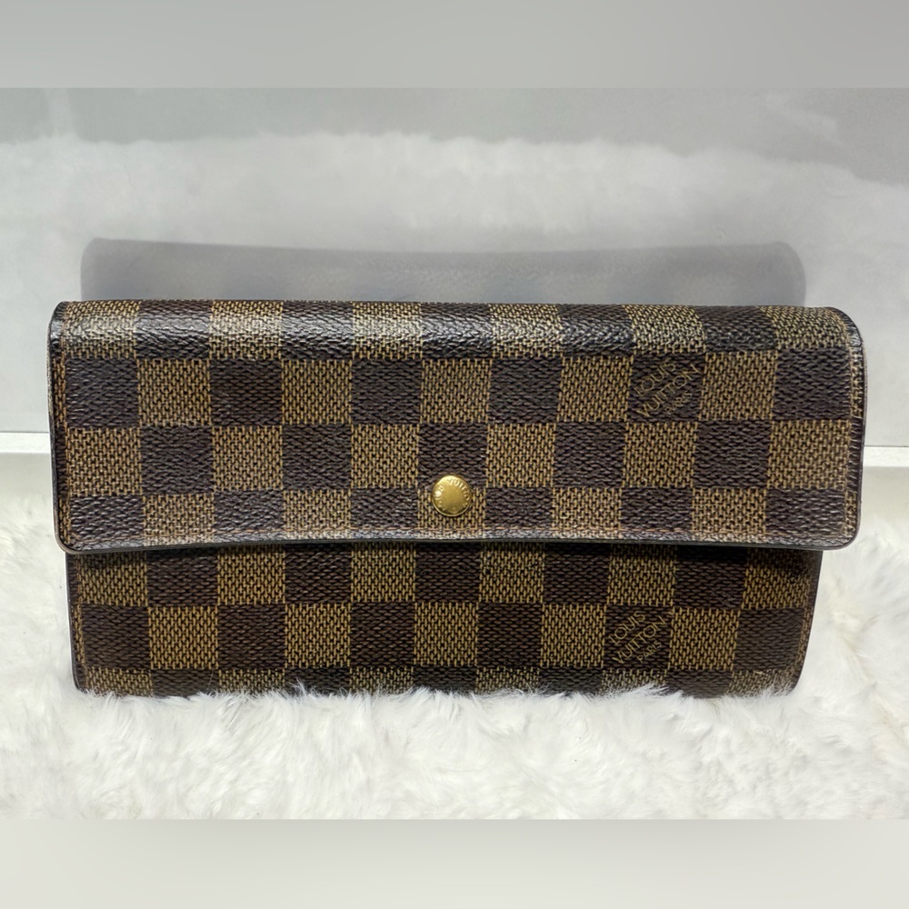 LOUIS VUITTON-CA0025 Damier Ebene Full Wallet